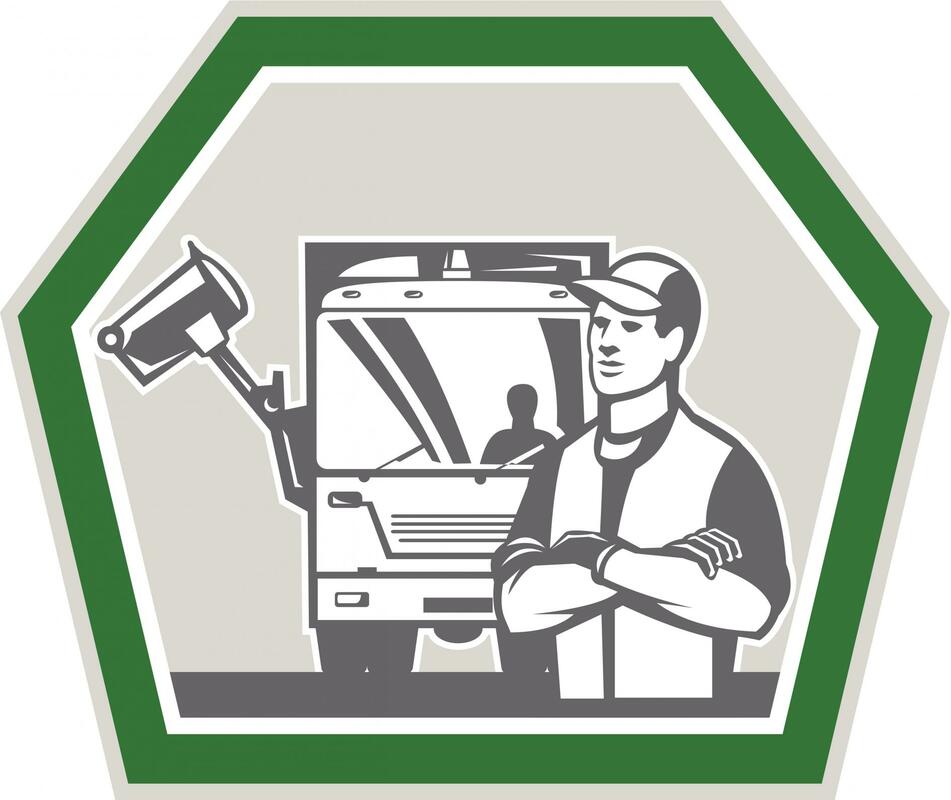 Dumpster service logo